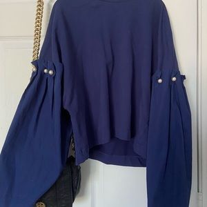 Zara puffy sleeve top